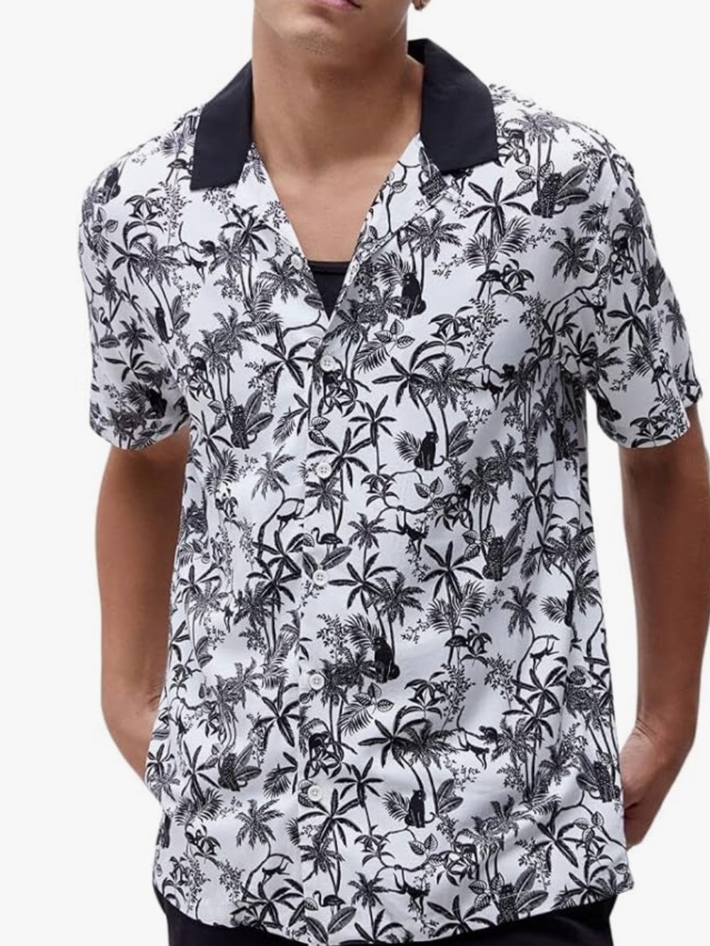 NWT Pacsun Men's Jungle Resort Camp Shirt Size Small